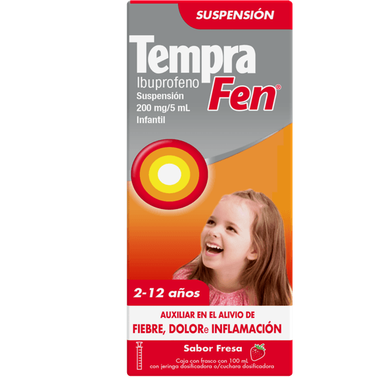 Medicamento Tempra Fen en suspensión