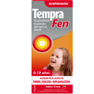 Medicamento Tempra Fen en suspensión