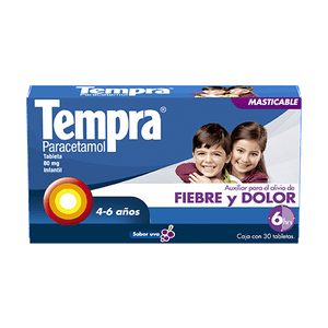 Tempra® Tableta Masticable 80mg
